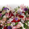 Corazón de flores 75cm variado con rosas rojas - Imagen 3